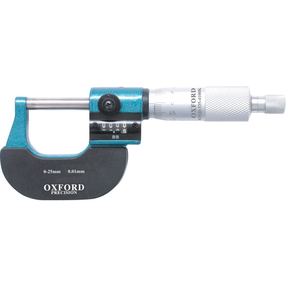 Oxford Mechanical Digital Micrometer 0-25mm/0-1"