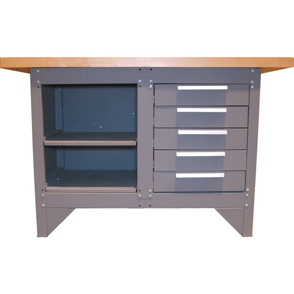 5-DRAWER CABINET & SHELVED WORKBENCH 5651.06