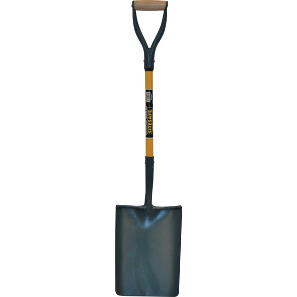 Sitesafe Solid Socket Fibreglass Yd Taper Mouth Shovel