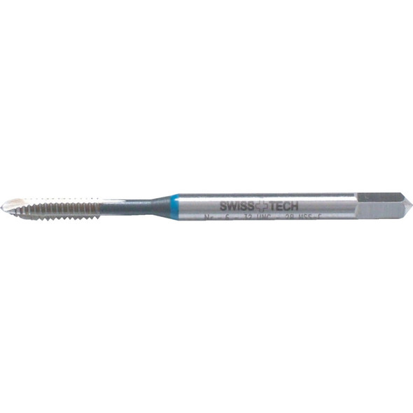 Swisstech 5/16"X18 UNC Blue Ring Sp/Pt Din371 HSS-Ev Tap Swisstech 5/16"X18 UNC Blue Ring Sp/Pt Din371 HSS-Ev Tap