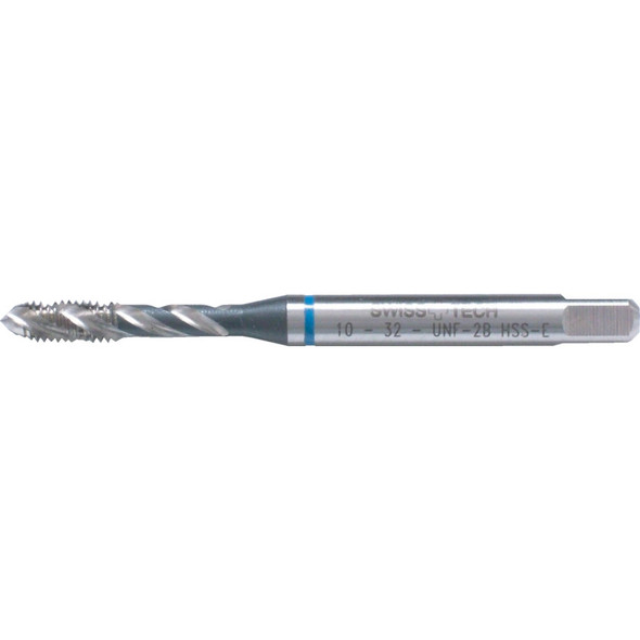 Swisstech 7/16"X20 UNF Blue Ring Sp/Fl Din374 HSS-Ev Tap Swisstech 7/16"X20 UNF Blue Ring Sp/Fl Din374 HSS-Ev Tap