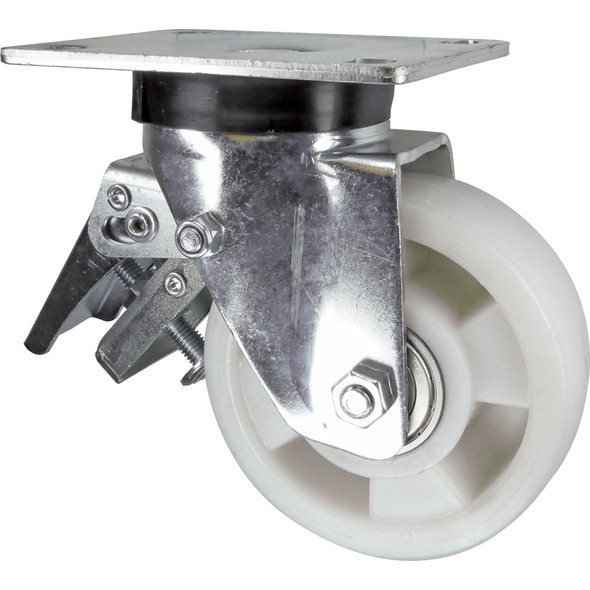 Atlas Braked Swivel Plate 100mm Nylon