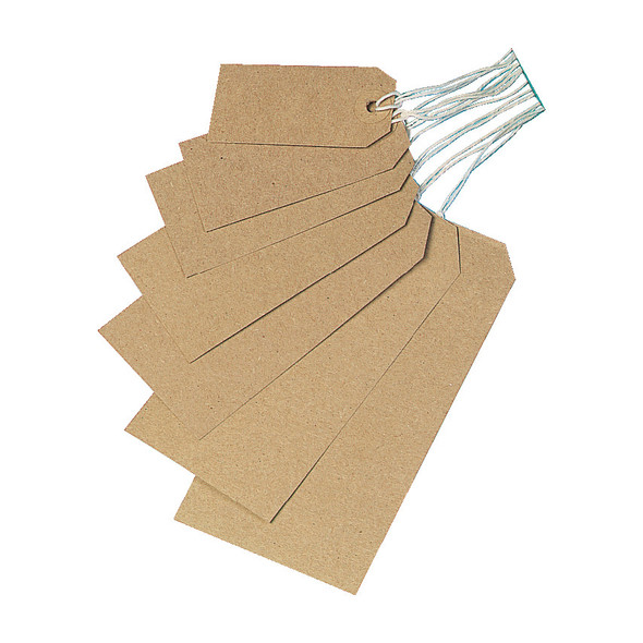 STRUNG TAGS SIZE 1 70x35mm BUFF (BOX-1000) 406.38