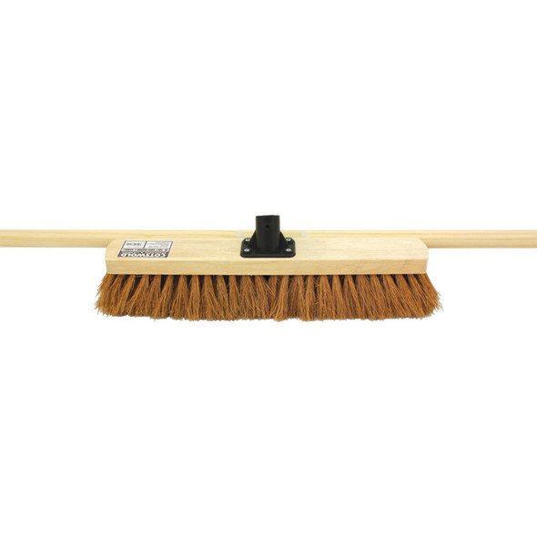 Cotswold 18" Soft Coco Broom With48" Wooden Handle