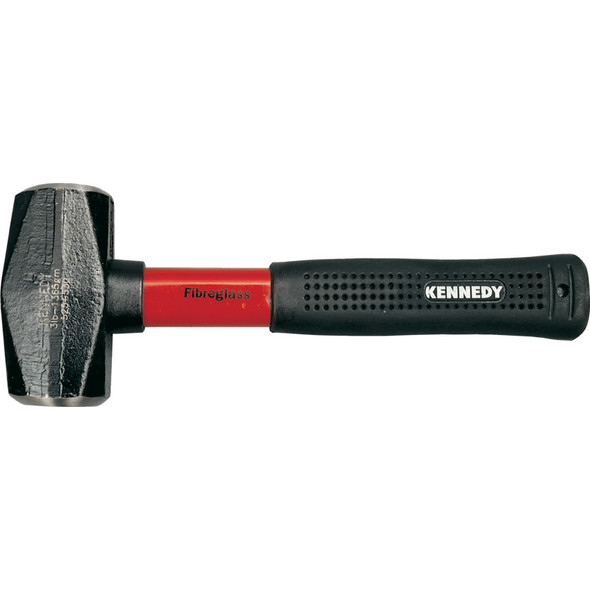 3lb CLUB / LUMP HAMMER, FIBREGLASS HANDLE WITH RUBBER GRIP 310.84