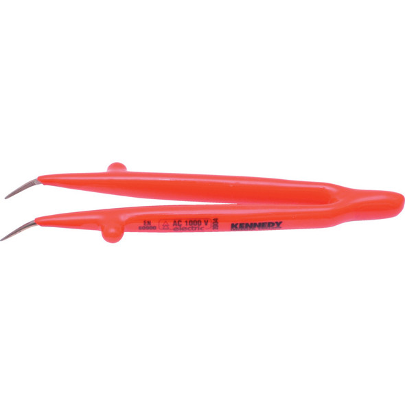 Kennedy Insulated Tweezers Bent 145mm