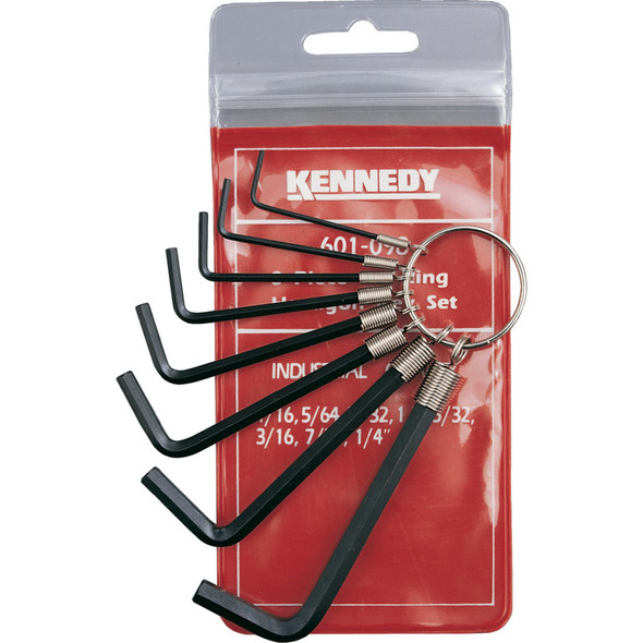 1/16"-1/4" HEXAGON WRENCH SET ON RING (8-PCE) 49.31