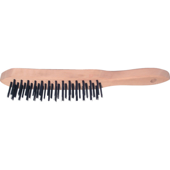 3-Row Wire Scratch Brush- Plain Back