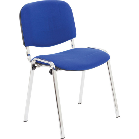 CONFERENCE CHROME STACKING CHAIR BLUE 1676.76