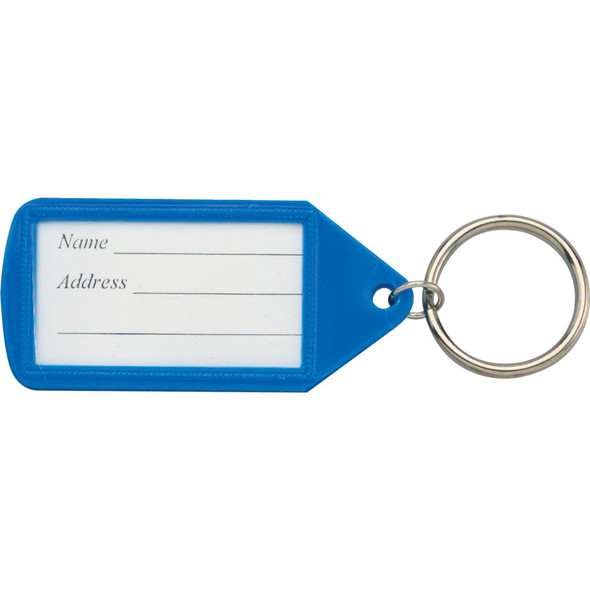 Matlock Blue Plastic Key Rings (Pk-50)
