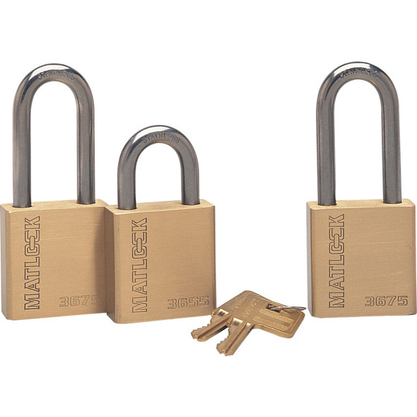 38x25mm SHACKLE W/PROOF BRASS PADLOCK 306.35