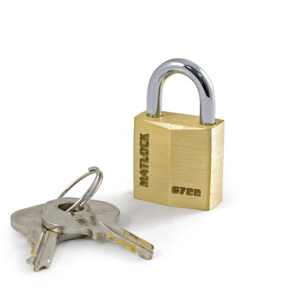 Matlock 20X10.3mm Shackle Solid Brass Padlock