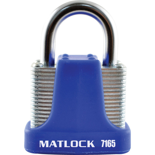 Matlock 40mm 4 Pin Strong Padlock Blue Keyed Alike