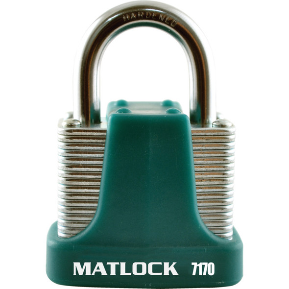 Matlock 40mm 4 Pin Strong Padlock Green Keyed Alike