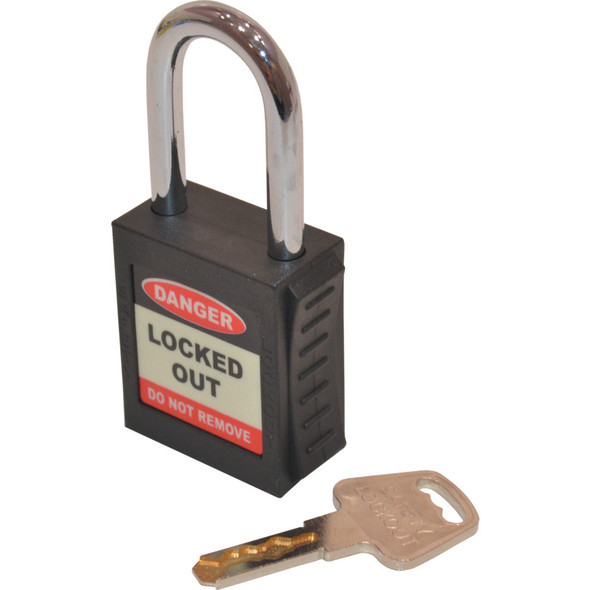 SAFETY PADLOCK  KEYED DIFFERENTLYBLACK 330.5