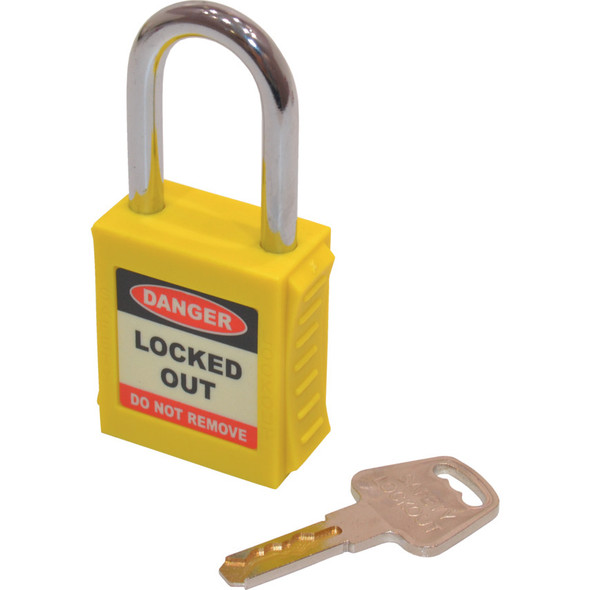 Matlock Safety Padlock  Keyed Differently yellow Matlock Safety Padlock  Keyed Differently yellow