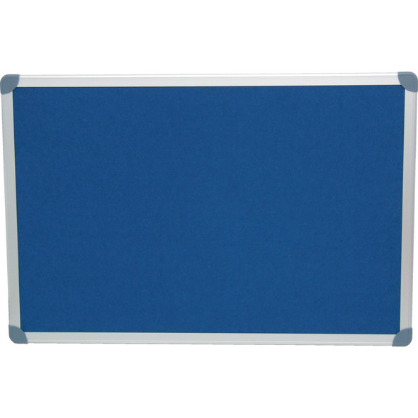 Ofis Executive Felt Notice Board 1200X900M Blue/Al Trim
