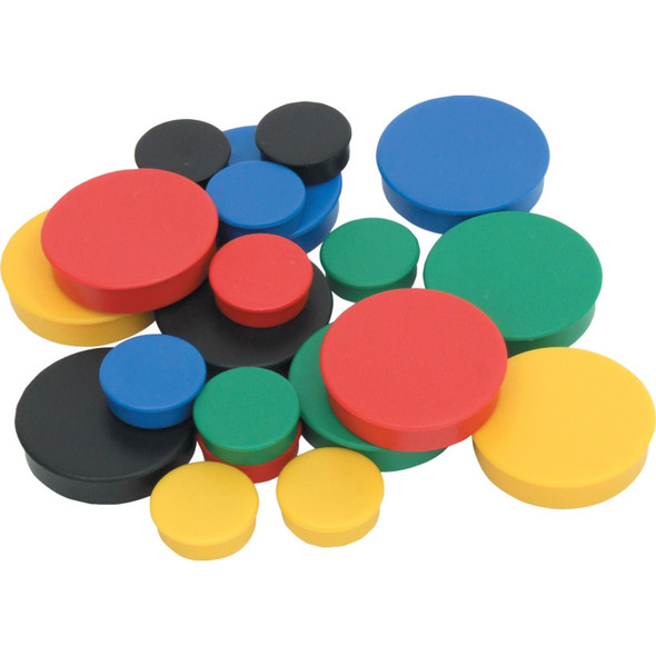 20mm WHITEBOARD MAGNETS ASSORTED COLOURS (PK-10) 54.32