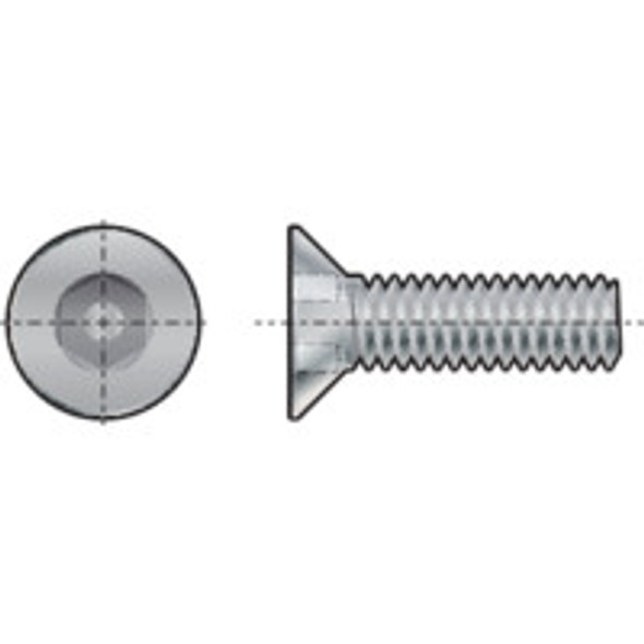 Qualifast M6X40 A2 St/St Pin Hex Csk M/C Screw