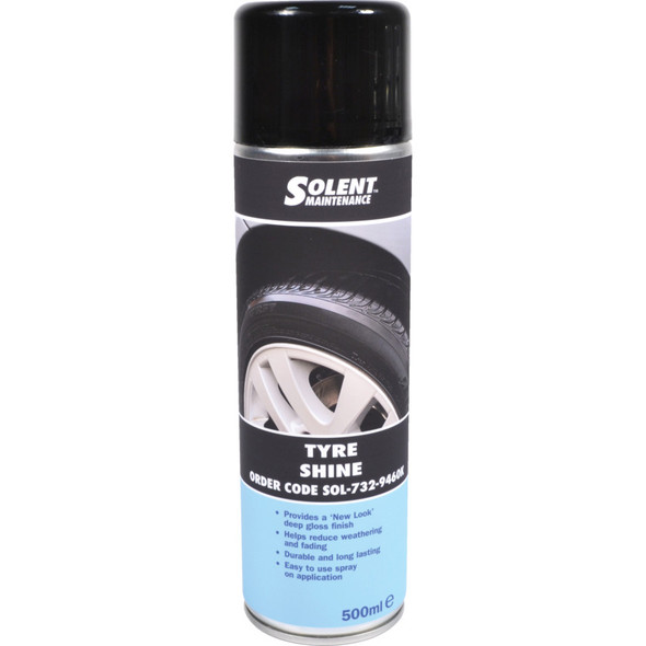 Solent Tyre Shine Foaming Aerosol 500Ml
