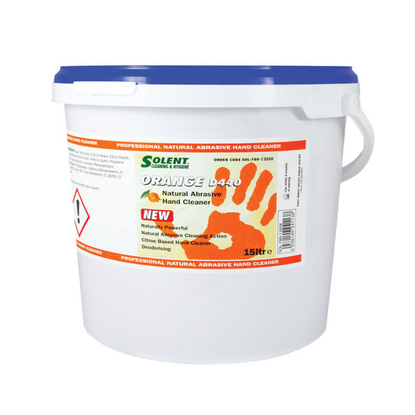 SOLENT ORANGE CITRUS BEADED HAND CLEANER 15LTR 1033.03