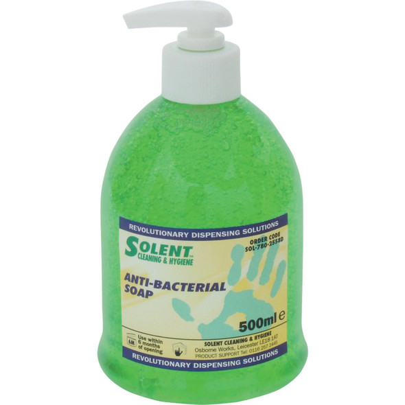 Solent Anti Bacterial Soap 500Mlpump