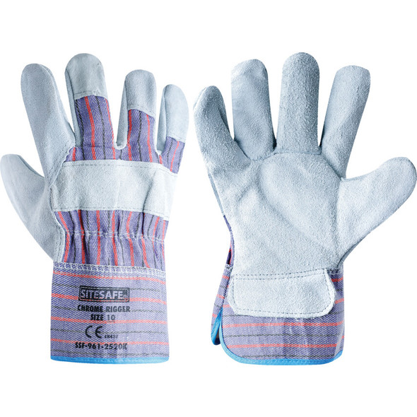 Sitesafe Chrome Rigger Gloves Standard  Sz10