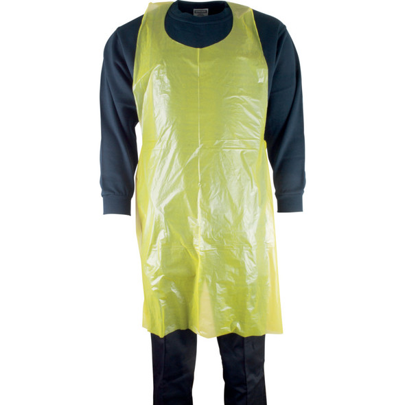 Sitesafe Disposable Apron Yellow690X1070mm (Pk-100)