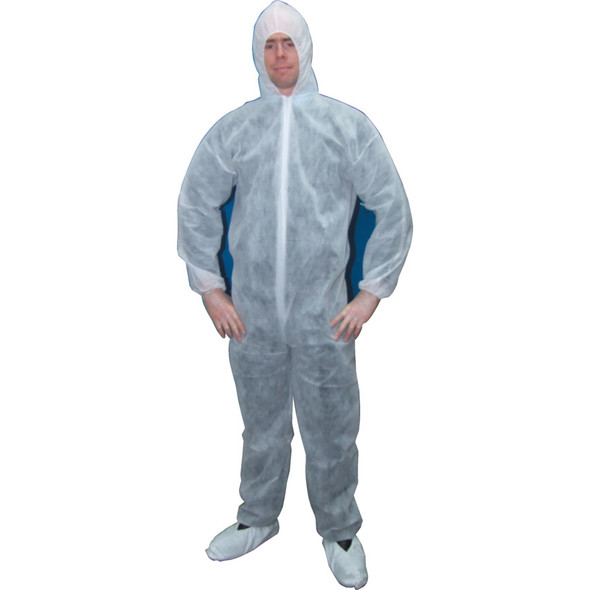 DISPOSABLE COVERALL WHITE(2X/L) 44.73