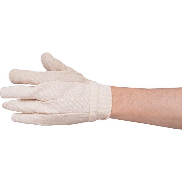 COTTON DRILL KNIT WRIST GLOVES(MEN'S) 17.08