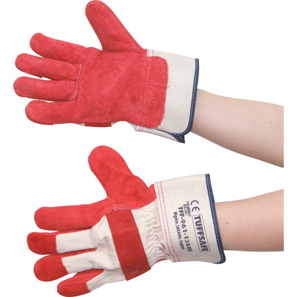 Tuffsafe Split Leather Palm S5 Superiorrigger Gloves Red Sz-10 Tuffsafe Split Leather Palm S5 Superiorrigger Gloves Red Sz-10