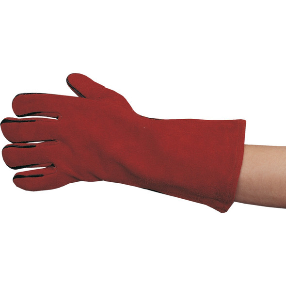 LINED SPLIT LEATHER GAUNTLETS REDSZ-11 149.49