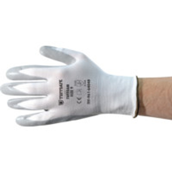 Tuffsafe Tuffoam White Nylon Lined Grey Nitrile Gloves-7 Tuffsafe Tuffoam White Nylon Lined Grey Nitrile Gloves-7