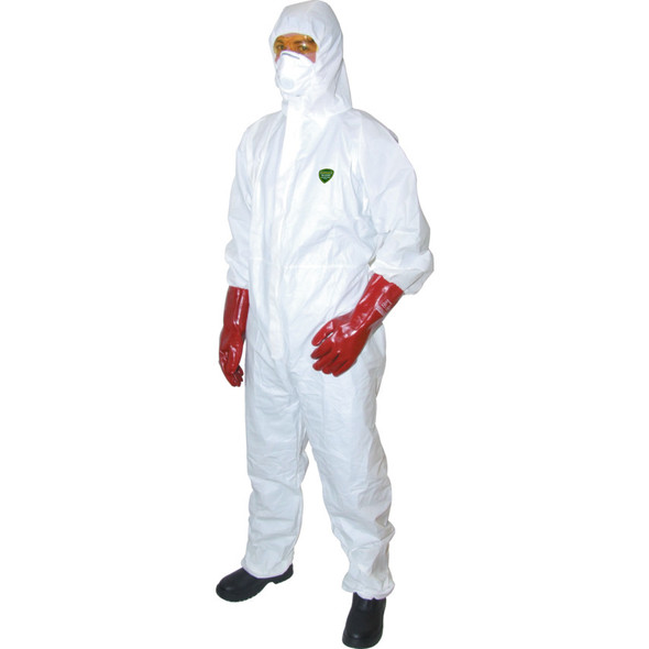 GUARD MASTER + DISP' HOODED COVERALL WHITE (2XL) 99.48