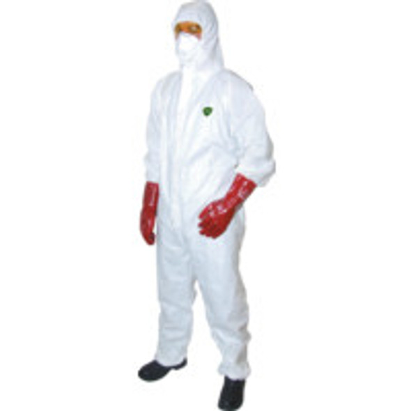 GUARD MASTER + DISP' HOODEDCOVERALL WHITE (3XL) 66.62