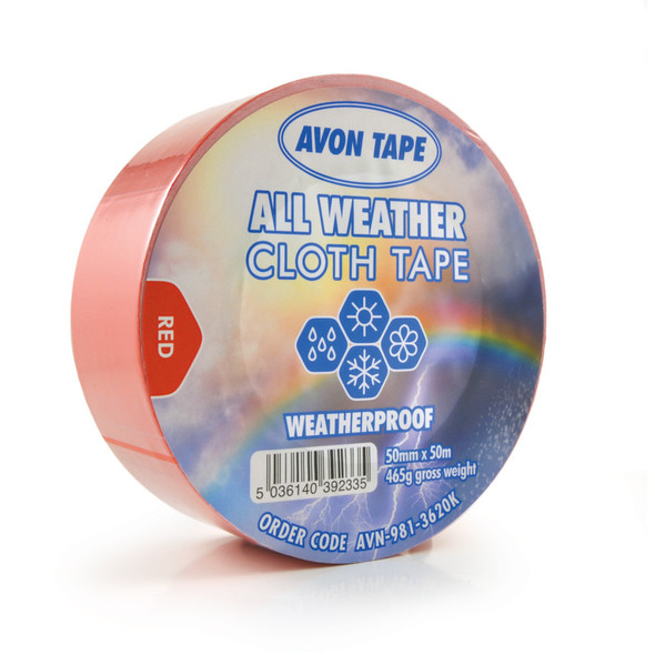 ALL WEATHER RED DUCT TAPE50MM X 50M 141.59