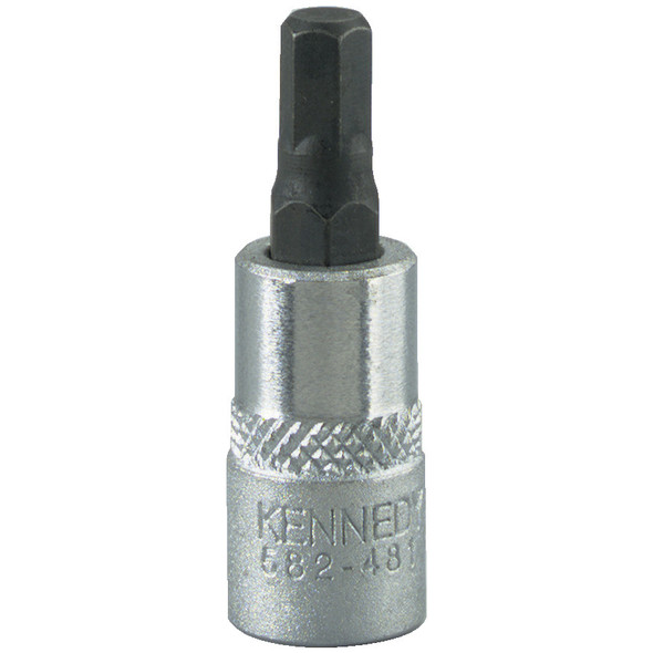 Kennedy 1/8" A/F Hex Socket Bit 1/4" Sq Dr