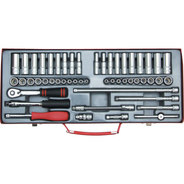 MINI MM/AF SINGLE HEX SOCKET SET 1/4" S/D 51PC 1918.56