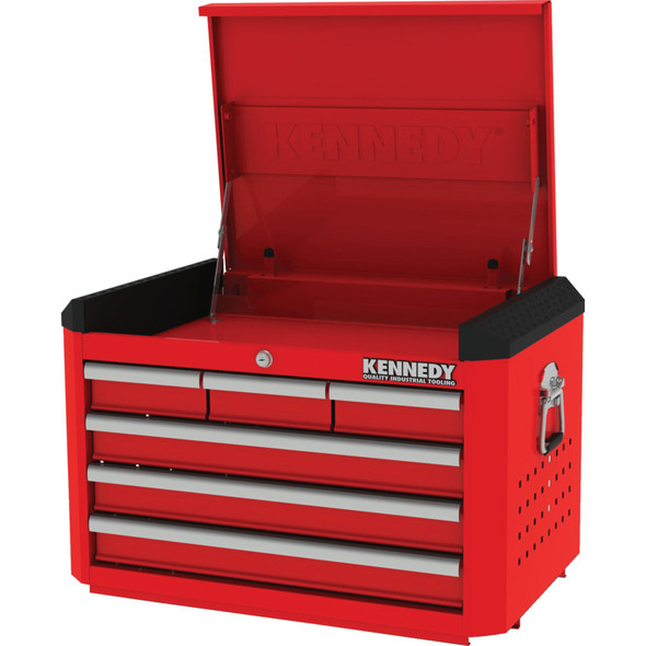 Kennedy Red-28" 6 Drawer Top Chest