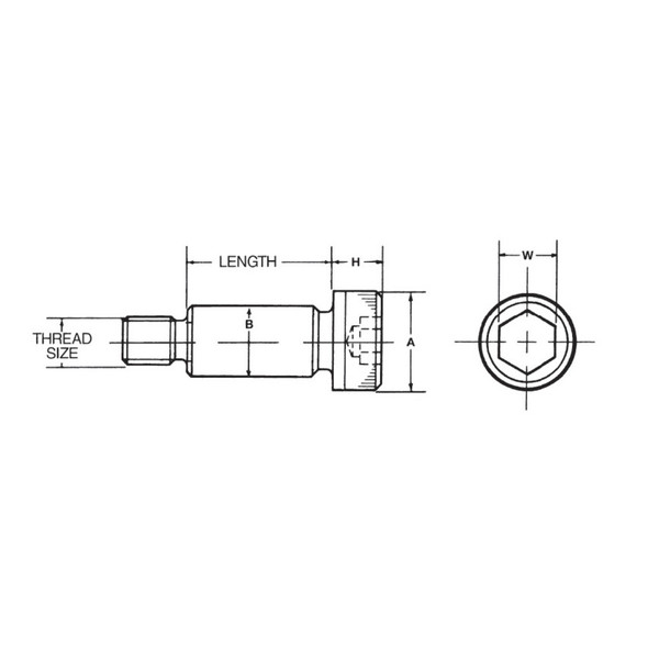 M6x8x12 SKT SHOULDER SCREW H8 (GR-12.9) 8.36