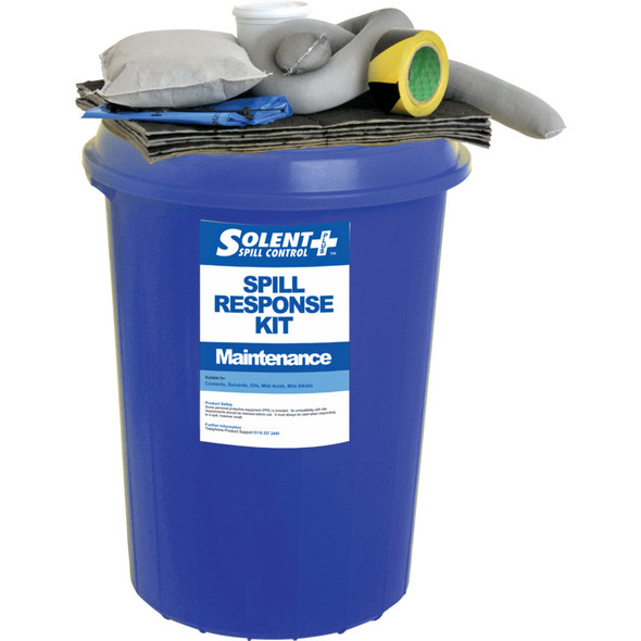 Solent S+ Spill Kit; Maintenance90Ltr Circular Bin
