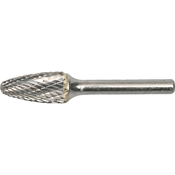 York 3X12.7mm Round Tree Carbide Burr Dbl Cut