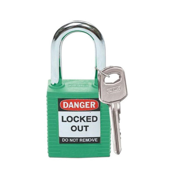 051345 SAFETY PADLOCK KEYED DIFFERENTLY GREEN 275.54