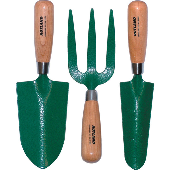 Rutland C/S Trowel Set 3-pce Wooden Handled