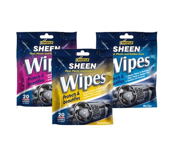 SHIELD SHEEN INTERIOR WIPES 20PACK SH150 27.5