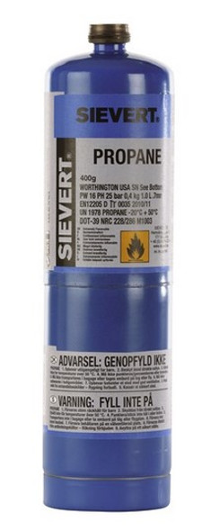 GAS SIEVERT 400G PROPANE DISP CYLINDER 219.99