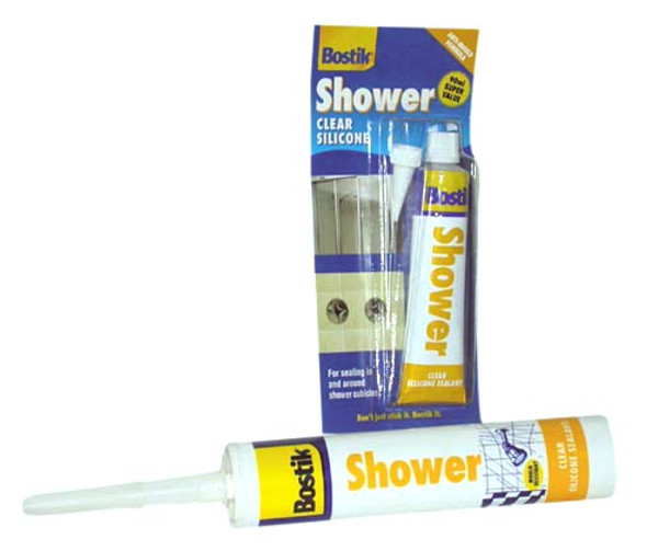 BOSTIK SILICONE SHOWER 90ML CLEAR (12 36.47