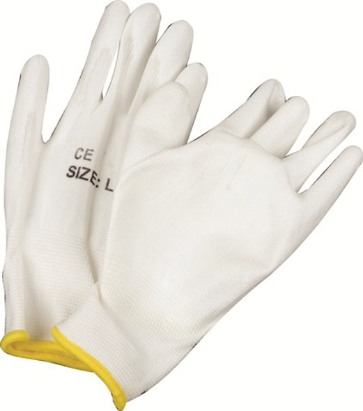 GLOVE MATSAFE NYLON WHITE PU G/P 240 PP 13.13