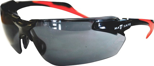 SPECTACLE MATSAFE BLK/RED DUAL FR SMOKED 45.43