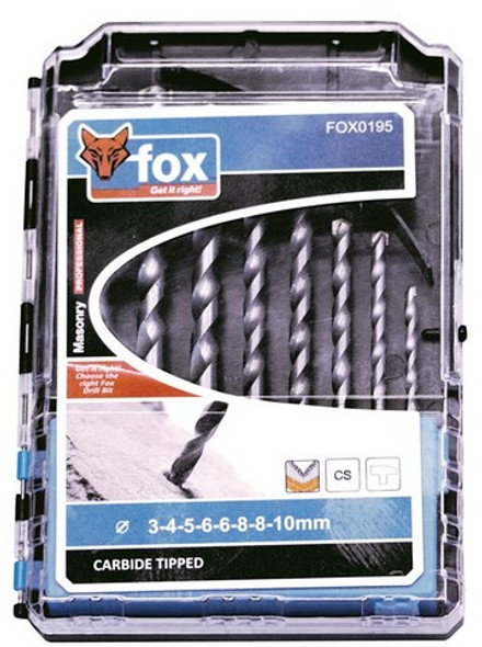 FOX 8PCS MASONRY DRILL SET-3-10MM 89.04